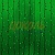 Световой занавес "Светодиодный дождь" зеленый 2*6м