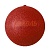 Шар Елочный 25 см пластик цвет  Красный