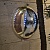 Зеркальный шар LED-BALL-0.3М-2024-W-G золото